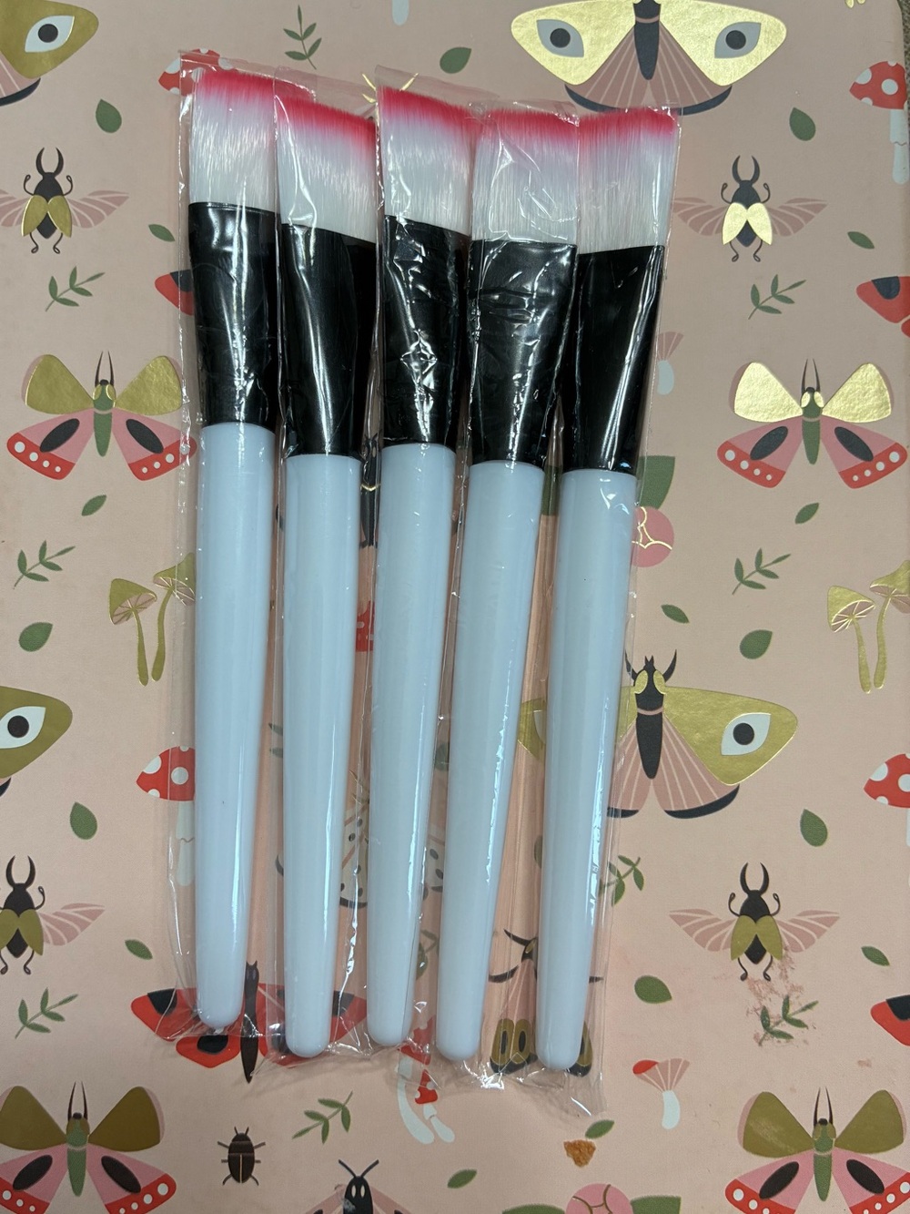 Freeman Pink-Tip Face Make-Up Brushes - Set of 5 - Picture 4 of 4